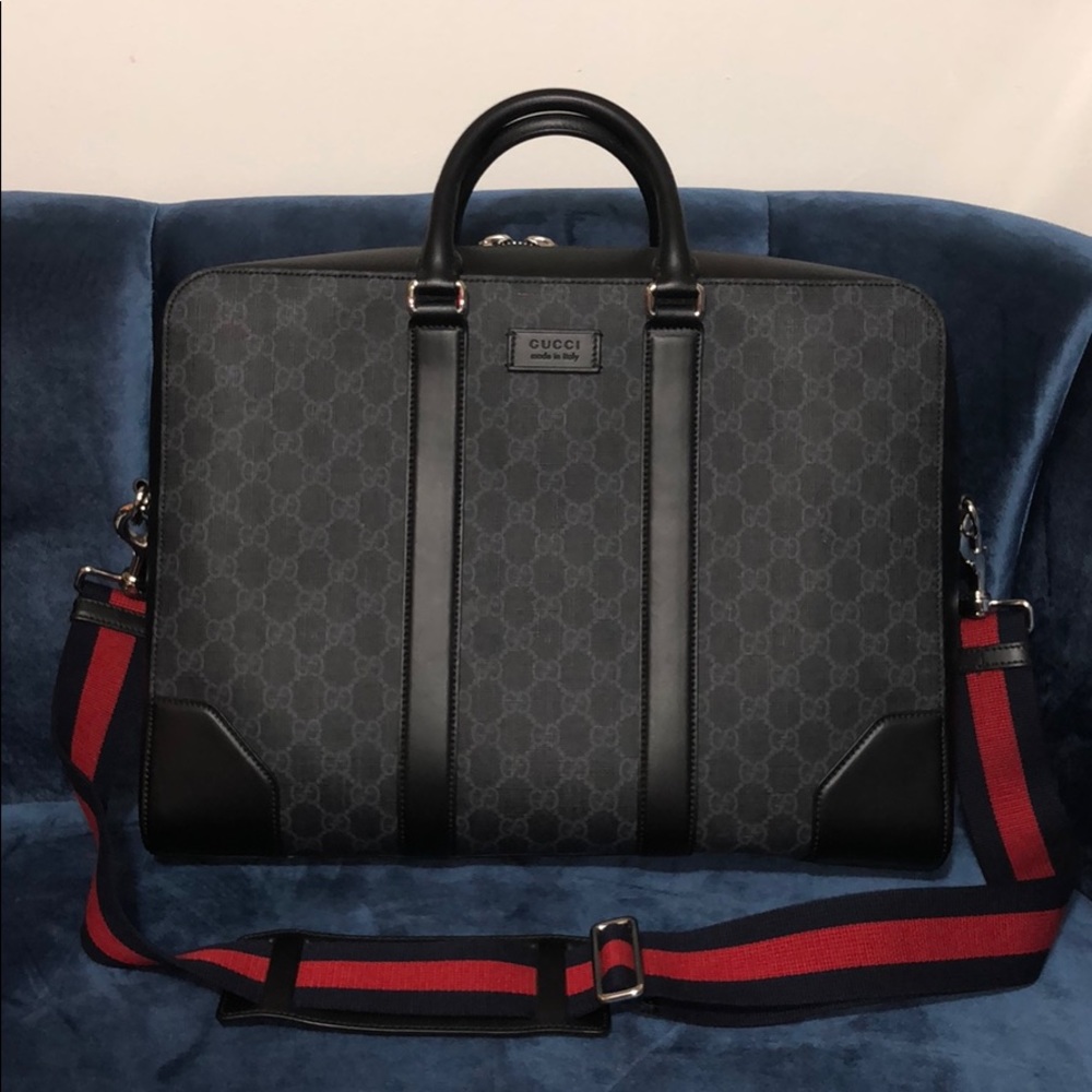 Gucci supreme briefcase.